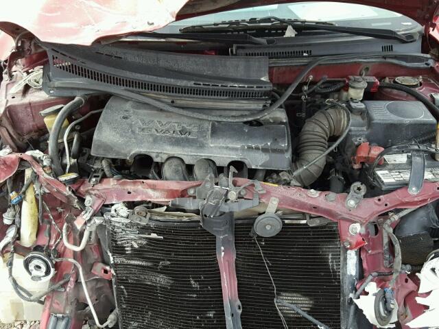 1NXBR32E24Z237883 - 2004 TOYOTA COROLLA CE RED photo 7