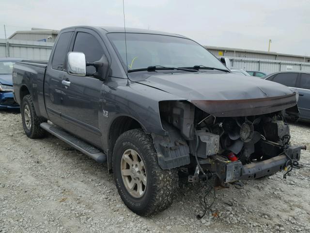 1N6AA06B04N508372 - 2004 NISSAN TITAN XE GRAY photo 1