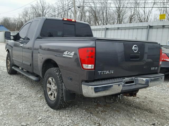 1N6AA06B04N508372 - 2004 NISSAN TITAN XE GRAY photo 3