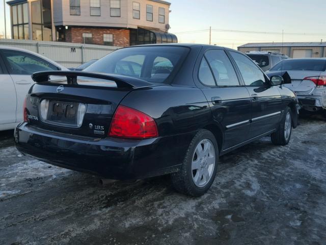 3N1CB51DX6L548057 - 2006 NISSAN SENTRA 1.8 BLACK photo 4