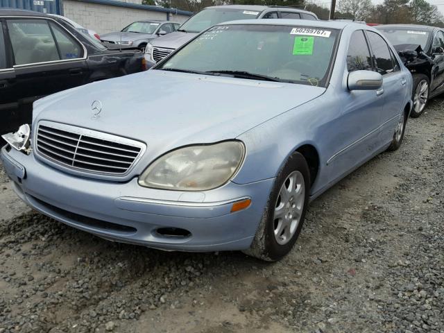 WDBNG70J9YA037684 - 2000 MERCEDES-BENZ S 430 BLUE photo 2