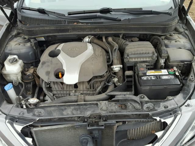 5NPEC4ABXDH774611 - 2013 HYUNDAI SONATA SE GRAY photo 7