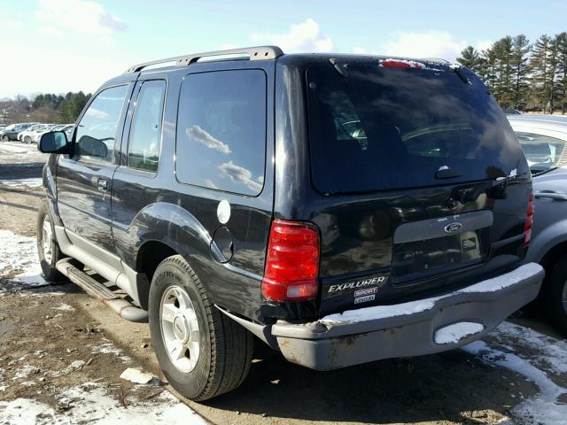 1FMYU70E01UC92542 - 2001 FORD EXPLORER S BLACK photo 3