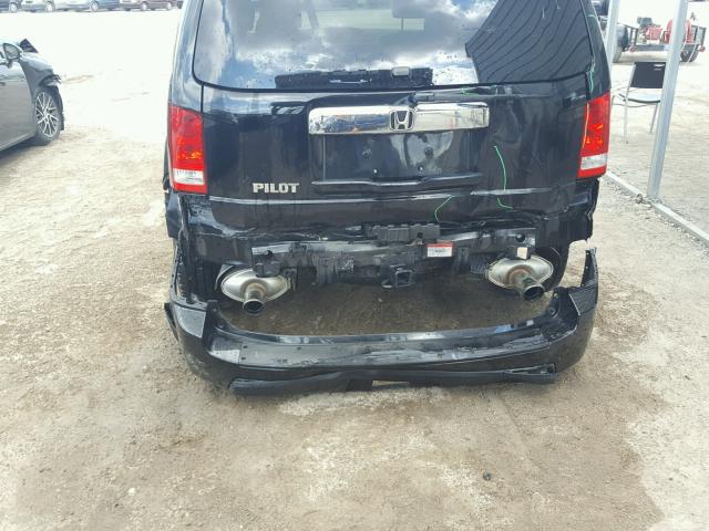 5FNYF38599B009135 - 2009 HONDA PILOT EXL BLACK photo 9