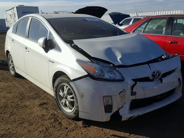 JTDKN3DU6A0025642 - 2010 TOYOTA PRIUS WHITE photo 1