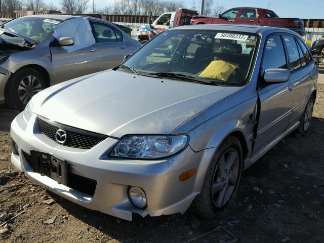 JM1BJ245931215768 - 2003 MAZDA PROTEGE PR SILVER photo 2