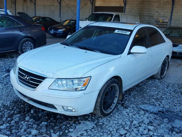 5NPEU46F89H470564 - 2009 HYUNDAI SONATA SE WHITE photo 2