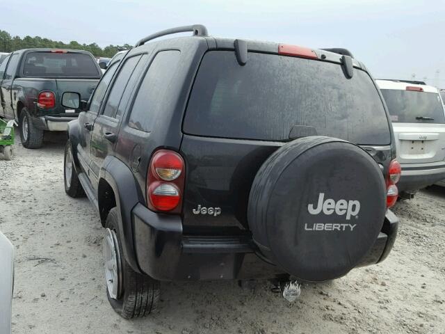 1J4GK58K86W189525 - 2006 JEEP LIBERTY LI BLACK photo 3