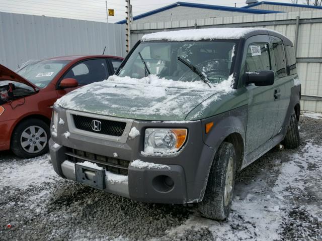 5J6YH27655L002179 - 2005 HONDA ELEMENT EX GREEN photo 2