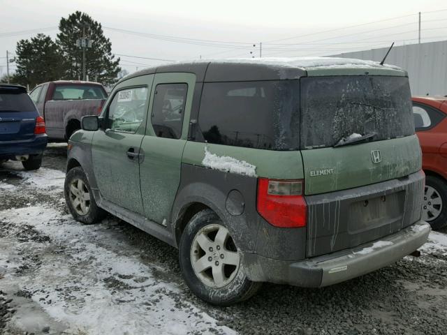 5J6YH27655L002179 - 2005 HONDA ELEMENT EX GREEN photo 3