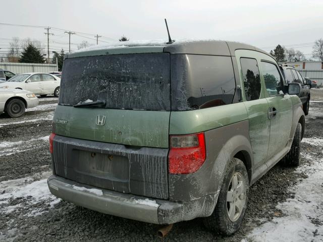 5J6YH27655L002179 - 2005 HONDA ELEMENT EX GREEN photo 4