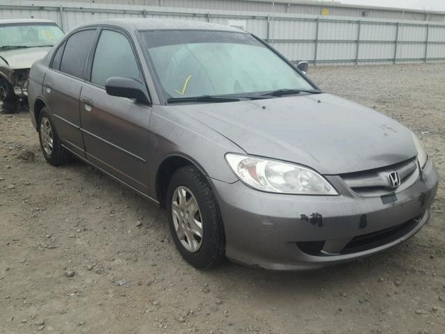 1HGES16325L009832 - 2005 HONDA CIVIC DX V GRAY photo 1