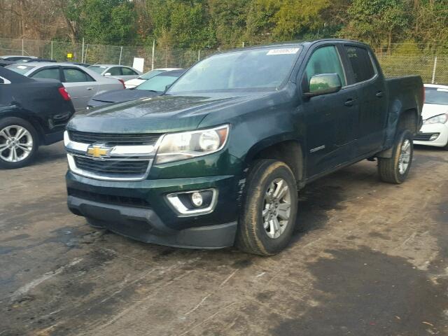 1GCGSBEA7F1156335 - 2015 CHEVROLET COLORADO L GREEN photo 2