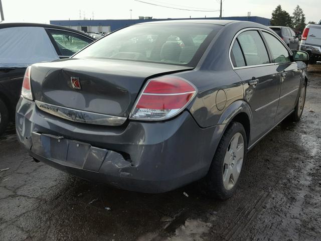 1G8ZS57B38F254360 - 2008 SATURN AURA XE GRAY photo 4