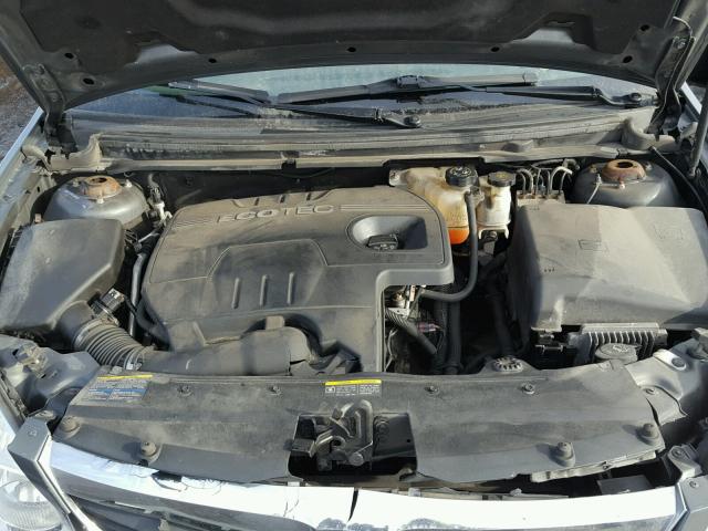 1G8ZS57B38F254360 - 2008 SATURN AURA XE GRAY photo 7