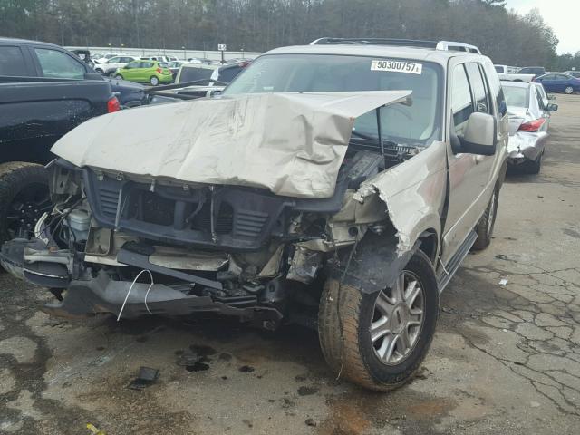 5LMEU88H94ZJ21557 - 2004 LINCOLN AVIATOR TAN photo 2