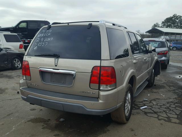 5LMEU88H94ZJ21557 - 2004 LINCOLN AVIATOR TAN photo 4