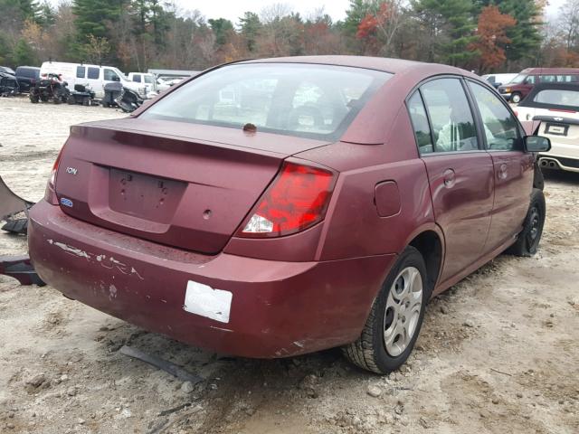 1G8AJ52F74Z217492 - 2004 SATURN ION LEVEL RED photo 4