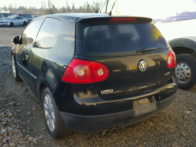 WVWBR71K87W170606 - 2007 VOLKSWAGEN RABBIT BLACK photo 3