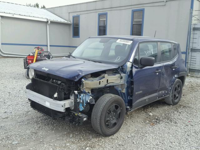 ZACCJAAW1GPC42335 - 2016 JEEP RENEGADE S ლურჯი ფოტო 2