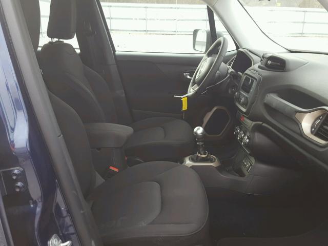 ZACCJAAW1GPC42335 - 2016 JEEP RENEGADE S ლურჯი ფოტო 5