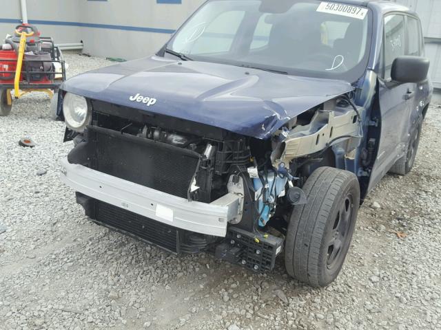 ZACCJAAW1GPC42335 - 2016 JEEP RENEGADE S ლურჯი ფოტო 9