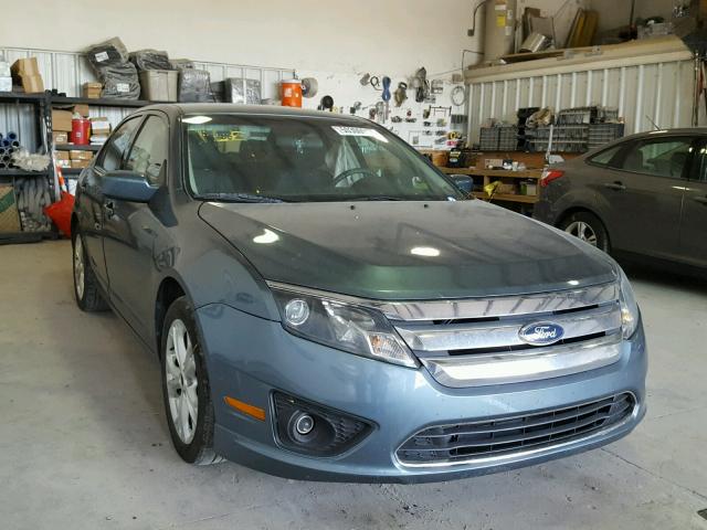 3FAHP0HA1CR125885 - 2012 FORD FUSION SE BLUE photo 1