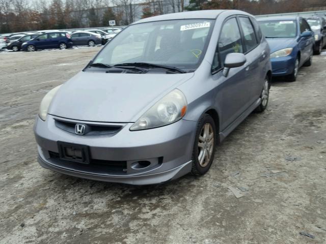 JHMGD37698S032166 - 2008 HONDA FIT SPORT SILVER photo 2