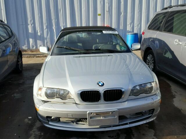 WBABS53451JU81709 - 2001 BMW 330 CI SILVER photo 9