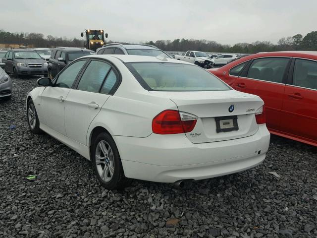 WBAVA33548K053521 - 2008 BMW 328 I WHITE photo 3