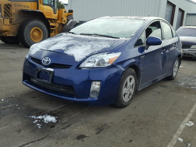 JTDKN3DU3A0242422 - 2010 TOYOTA PRIUS BLUE photo 2