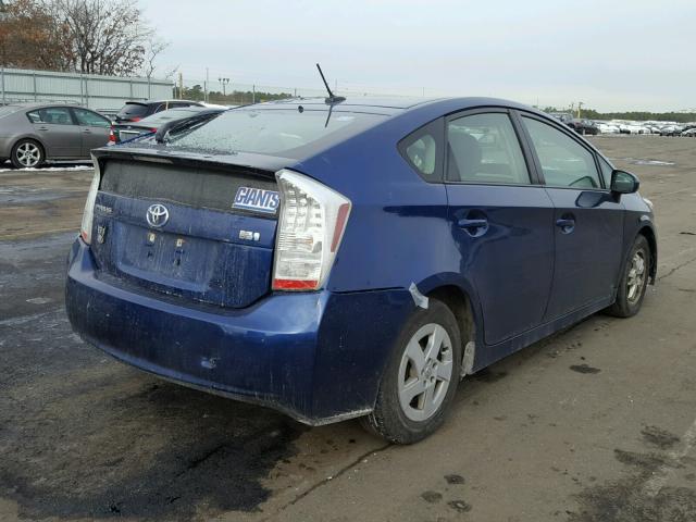 JTDKN3DU3A0242422 - 2010 TOYOTA PRIUS BLUE photo 4