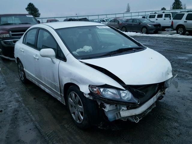 19XFA16509E039644 - 2009 HONDA CIVIC LX WHITE photo 1