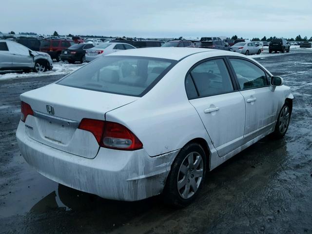 19XFA16509E039644 - 2009 HONDA CIVIC LX WHITE photo 4