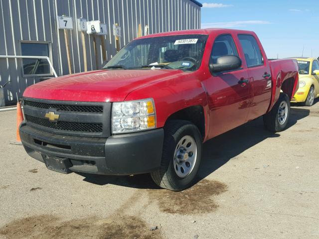 3GCPCPEA5BG180977 - 2011 CHEVROLET SILVERADO RED photo 2