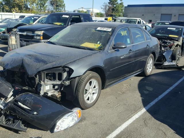 2G1WA5E35E1132876 - 2014 CHEVROLET IMPALA LIM CHARCOAL photo 2