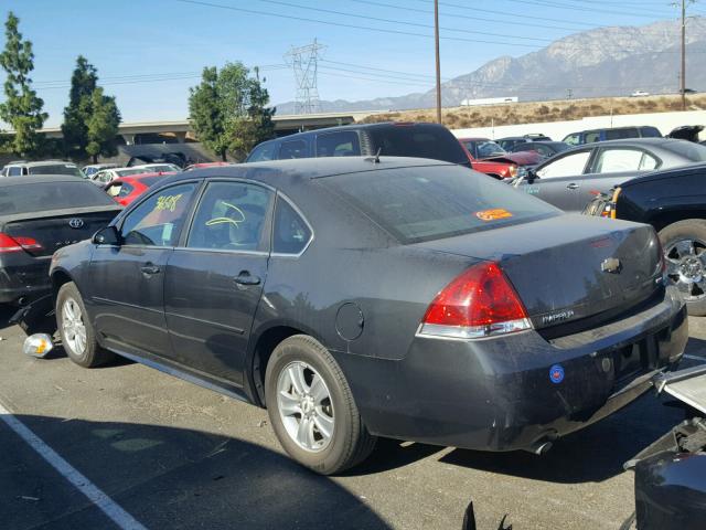 2G1WA5E35E1132876 - 2014 CHEVROLET IMPALA LIM CHARCOAL photo 3