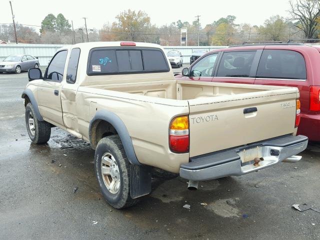 5TESN92NX1Z821891 - 2001 TOYOTA TACOMA XTR GOLD photo 3