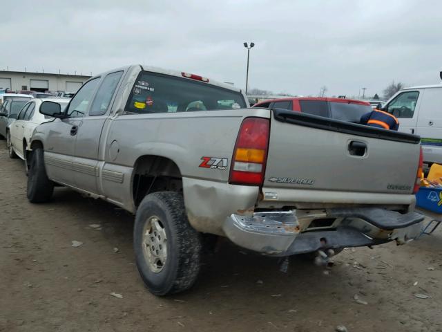 1GCEK19T22E305296 - 2002 CHEVROLET SILVERADO TAN photo 3