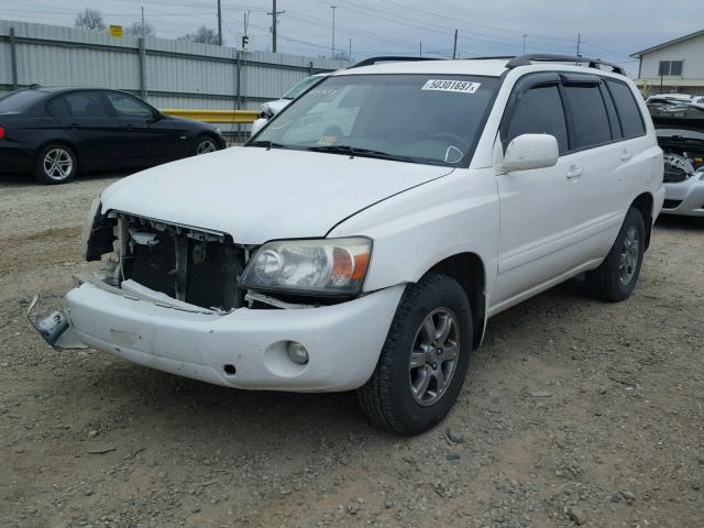 JTEEP21A550073632 - 2005 TOYOTA HIGHLANDER WHITE photo 2