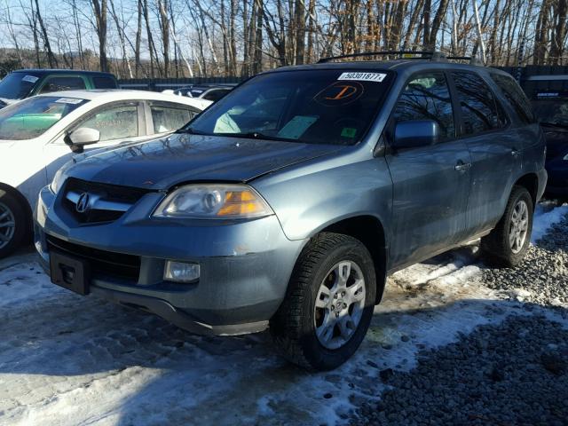 2HNYD18695H553085 - 2005 ACURA MDX TOURIN BLUE photo 2