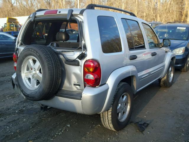 1J4GL58K24W289484 - 2004 JEEP LIBERTY LI SILVER photo 4