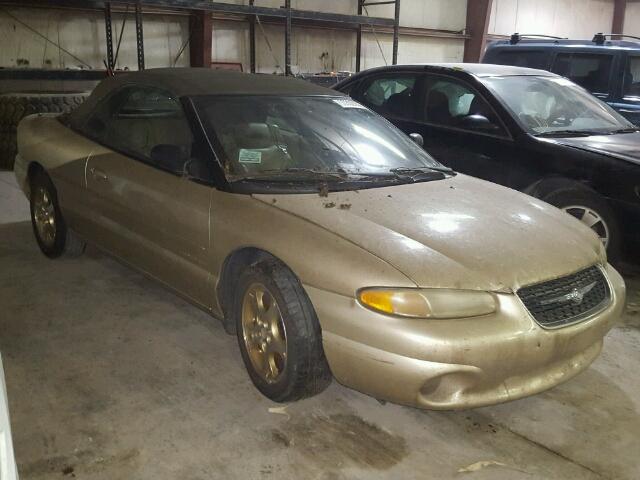 3C3EL55H9YT201374 - 2000 CHRYSLER SEBRING JX TAN photo 1