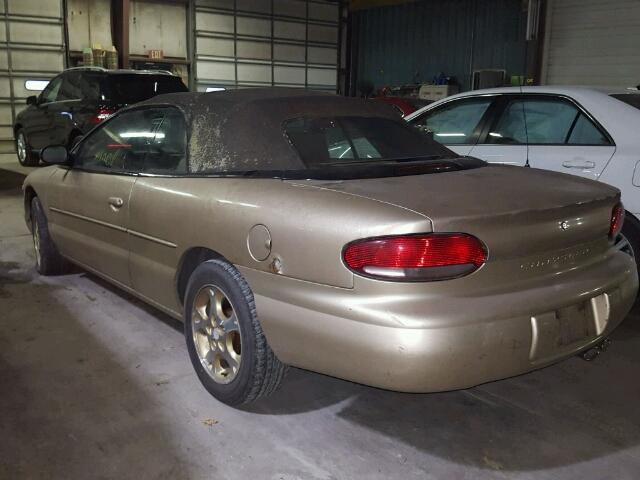 3C3EL55H9YT201374 - 2000 CHRYSLER SEBRING JX TAN photo 3