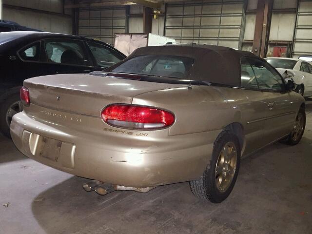 3C3EL55H9YT201374 - 2000 CHRYSLER SEBRING JX TAN photo 4