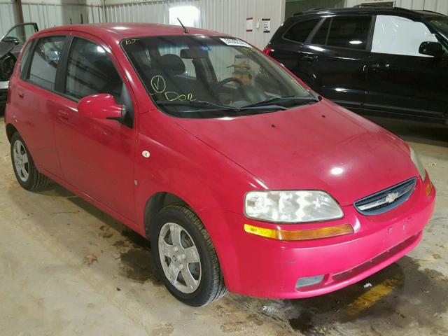 KL1TD66668B107853 - 2008 CHEVROLET AVEO BASE RED photo 1