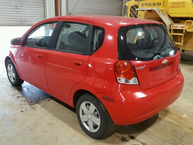 KL1TD66668B107853 - 2008 CHEVROLET AVEO BASE 红色 照片 3