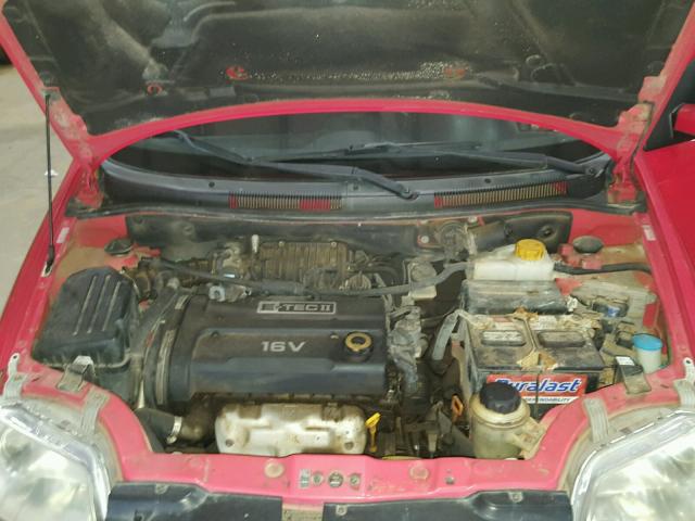 KL1TD66668B107853 - 2008 CHEVROLET AVEO BASE 红色 照片 7