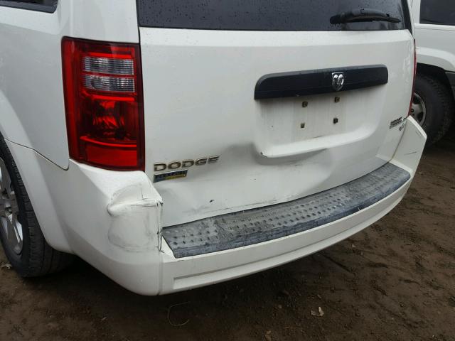 2D4HN11E69R693800 - 2009 DODGE GRAND CARA WHITE photo 9