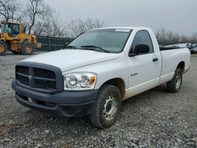 1D7HA16N58J236986 - 2008 DODGE RAM 1500 S WHITE photo 2